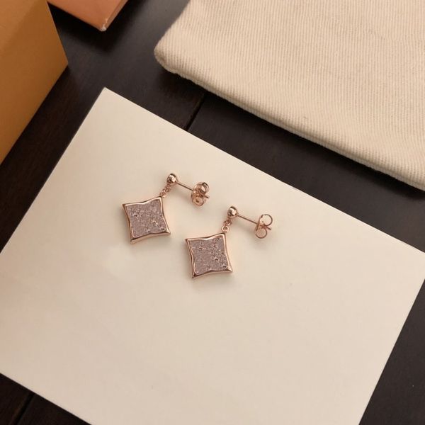 

fashion designer luis letter vuttonity luxury geometric crystal earrings stud pxhiha kgs9oy, Golden;silver