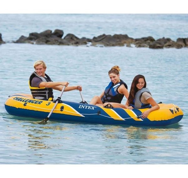 

intex challenger 3 set inflatable boat with oars and pump 68370np surfboards1996876