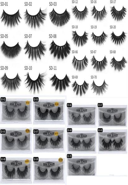 

20 styles 3d mink eyelashes eyelash 3d eye makeup mink false lashes soft natural thick fake eyelashes lashes extension beauty tool9345083