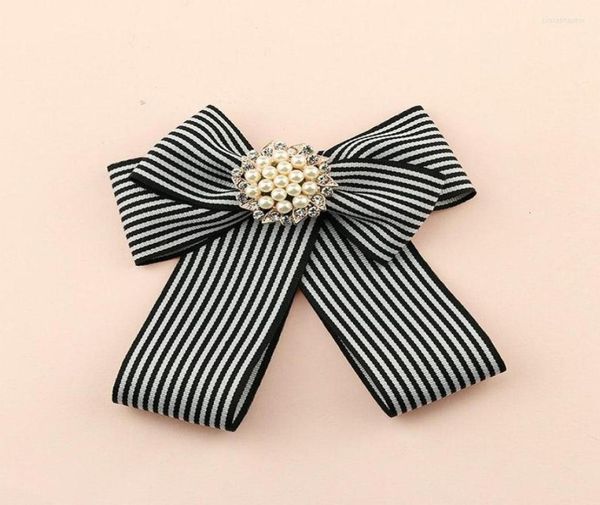 

bow ties 2022 women men shirt dress decoration tie cravat alloy rhinestone pearl bead wedding necktie uniform bowtie accessory5774566, Black;gray