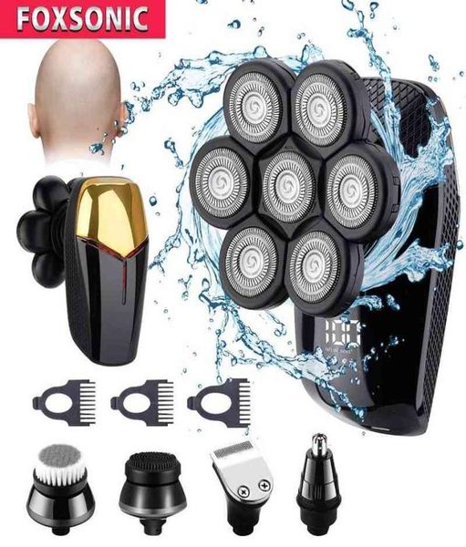 

foxsonic shaver for men 7d independently 7 cutter floating head waterproof electric razor multifunction trimmer for men 2112155709532