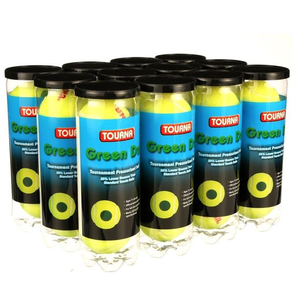 

tennis balls kids green dot pressurized 12 cans 230629