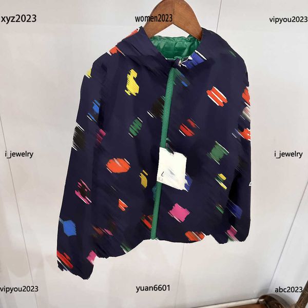 

luxury designer baby clothes kids coats spring child double sided jacket autumn colorful cartoon letter printing outwear #multiple product, Blue;gray