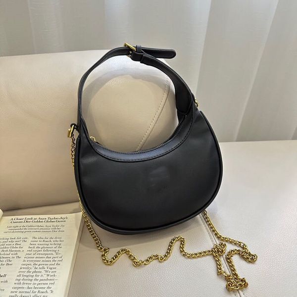

brand 23ss messenger bags cow horn bag underarm bag new vintage print one shoulder crossbody bag fashion chain dumpling bag