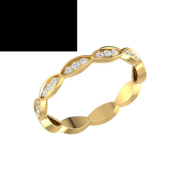 

diamond ring for woman / three stone bezel set diamond eternity band 14k white/yellow/rose gold engagement ring for women, Silver