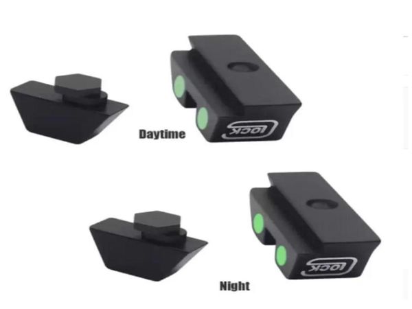 

tactical hunting pistol glow sight green dot for glock 17192223242627333435 in day and night use usa buuyer local ship1927414