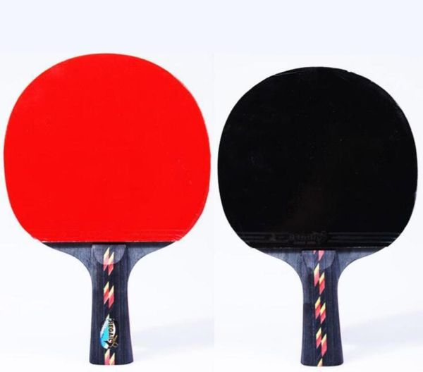 

wholehandle shakehand grip table tennis racket ping pong paddle pimples in rubber ping pong racket with racket pouch3692481
