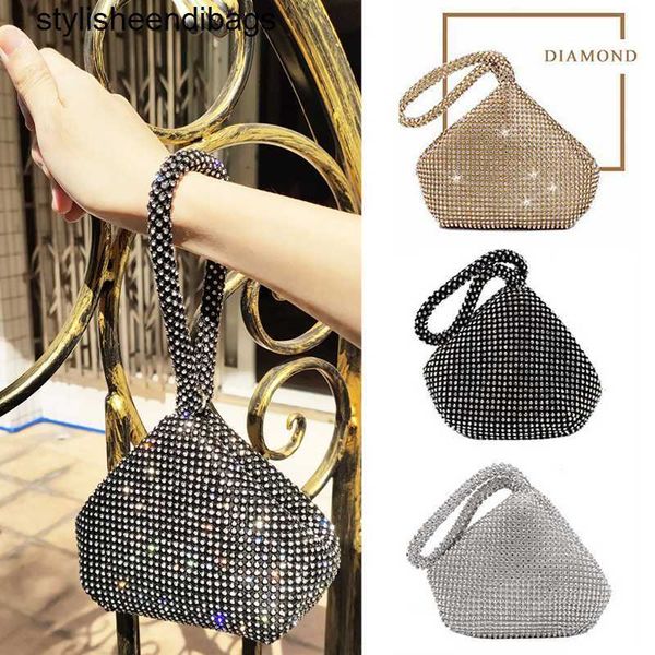 

totes soft rhinestones evening bags zipper diamonds mini clutch black gold silver party handbags female luxury purse wallets stylisheendibag
