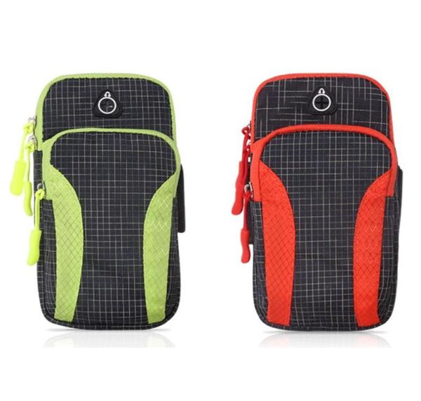 

outdoor bags sport armband case holder zippered fitness running arm band bag pouch adjustable jogging workout phone cover smart6813979