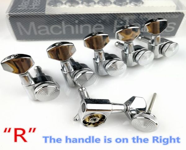 

new chrome guitar locking tuners electric guitar machine heads tuners jn07sp lock silver tuning pegs with packaging 9358715