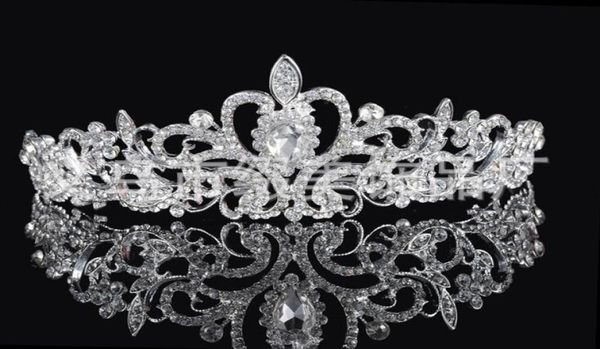 

birdal crowns new headbands hair bands headpieces bridal wedding jewelries accessories silver crystals rhinestone pearls ht064593997