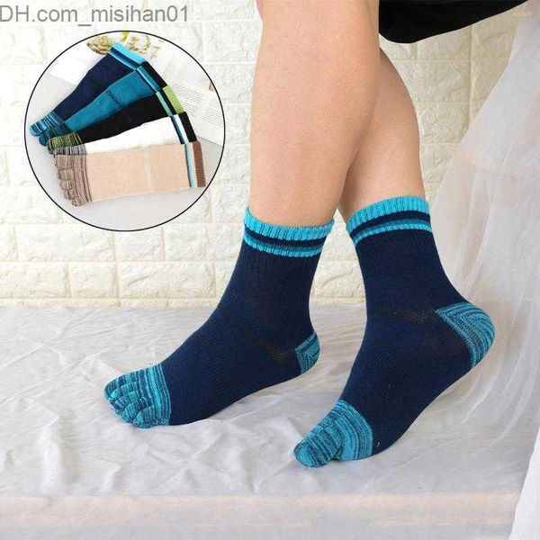 

men's socks men's socks man sports five-finger cotton breathable sweat-absorbent mid-tube split toe explosive style z230630, Black