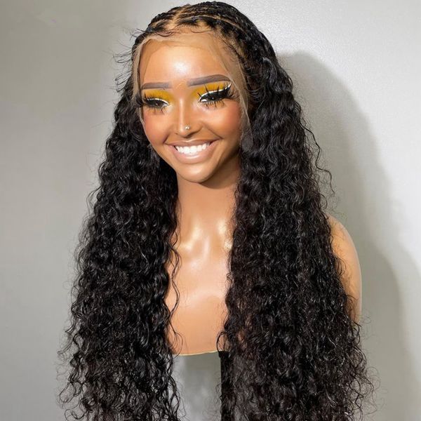 

28inch 180%density black color soft kinky curly wig pre plucked soft glueless lace front wig for women with baby hair daily wigs, Black;brown