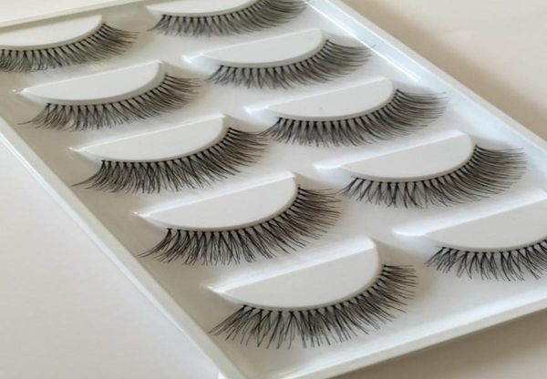 

cross messy false eyelash 5 pairs natural long thin fake eyelashes makeup tools accessories for woman lady1877481