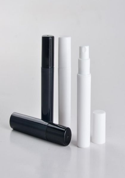 

100pcslot 2ml 3ml 4ml 5ml mini plastic spray bottle small promotion sample black perfume atomizer8973217