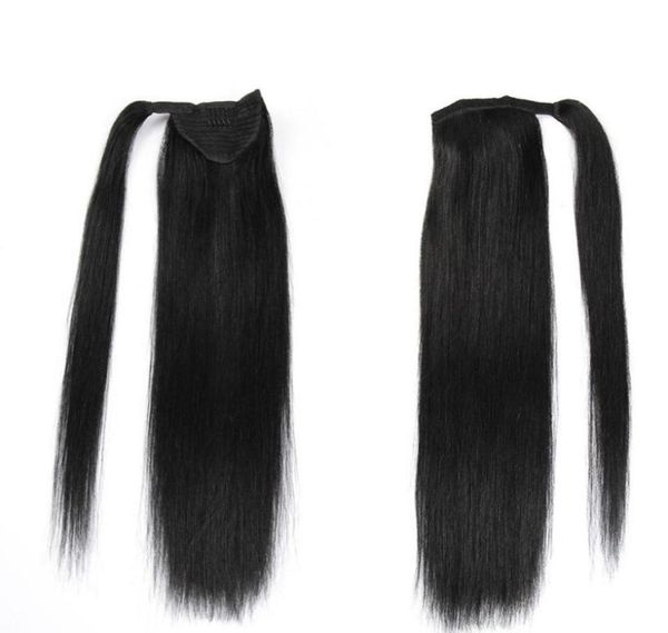 

human hair ponytail for women brazilian virgin hair horse ponytail hair extensions 1426 inch 2 colors options3576409, Black