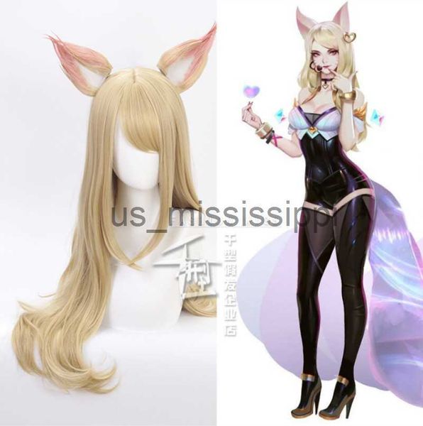 

cosplay wigs cosplay lol league of legends kda new skin ahri kda akali rogue assassin evelynn kaisa costume wigs synthetic hair wig cap x063, Black
