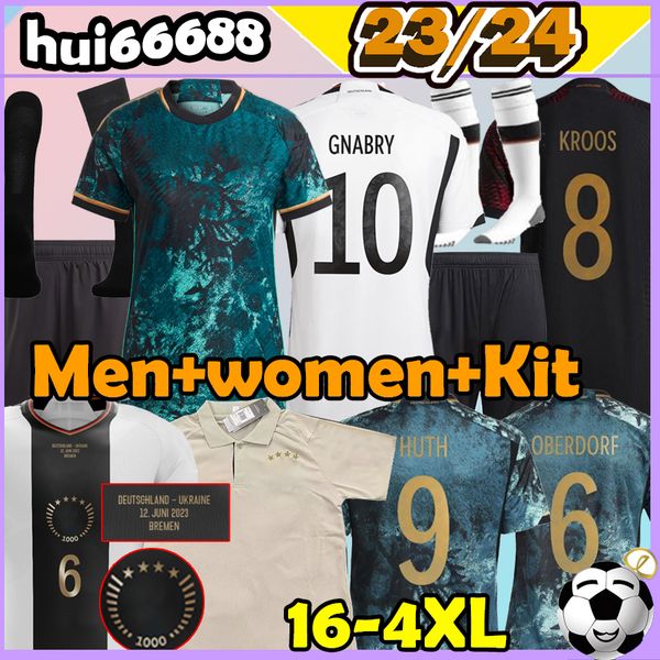 

4xl 22/23/24 gotze soccer jerseys 1000th game anniversary gnabry havertz goretzka fu llkrug ganbry gotze muller musiala sane gundogan hummel, Black;yellow