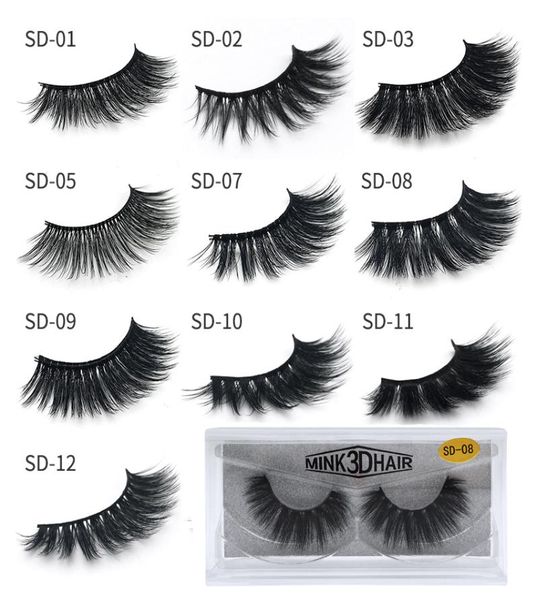 

3d mink eyelashes whole natural false eyelashes soft make up eyelashes extension makeup fake eye lashes pack 3d mink lashes bu9234774