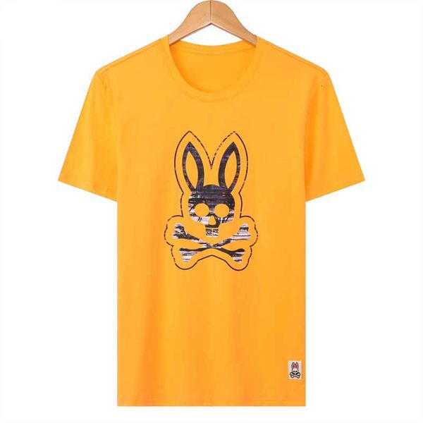 

psychos t-shirts bunnys men's polos tees t shirts new plus size mens shirt summer fashion skull rabbit print short sleeve casual breath, White;black