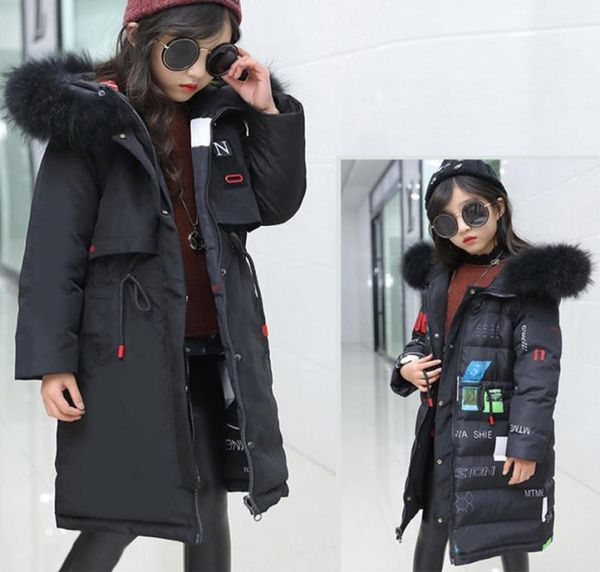

30 degree winter children039s down parka jacket 2018 new warm doublesided snowsuit winter coat for kids girls clothes 10 12 y7476903, Blue;gray