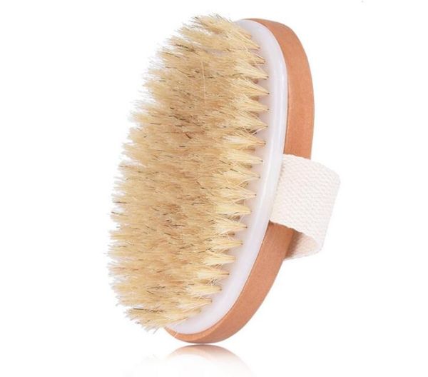 

dry skin body soft natural bristle brush wooden bath shower bristle brush spa body brush without handle 20206170680