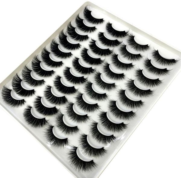 

new 20 pairs 825mm fake eyelashes 100 mink eyelashes mink lashes natural dramatic volume lashes extension false 3d eyelashes h17703429