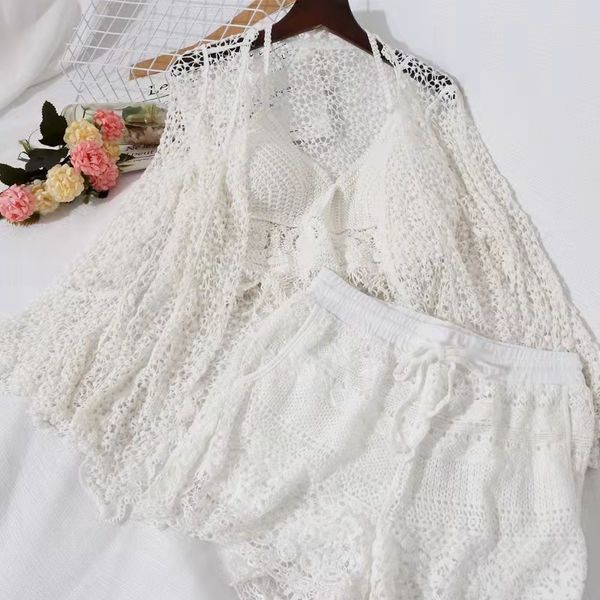 

women short vintage slash neck long sleeve shirt and elastic wide leg shorts two piece set casual fashion spring summer women's tracksu, Gray