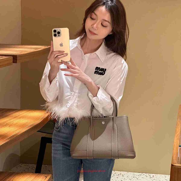 

wholesale original party garden home tote bags online shop genuine leather bag togo high set handmade vegetable basket large capacity wom wi