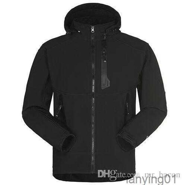 

men waterproof breathable softshell jacket outdoors sports coats women ski hiking windproof winter outwear soft shell, Black