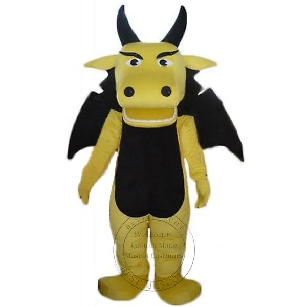 

yellow dragon mascot costume anime full body props outfit ad apparel, Red;yellow