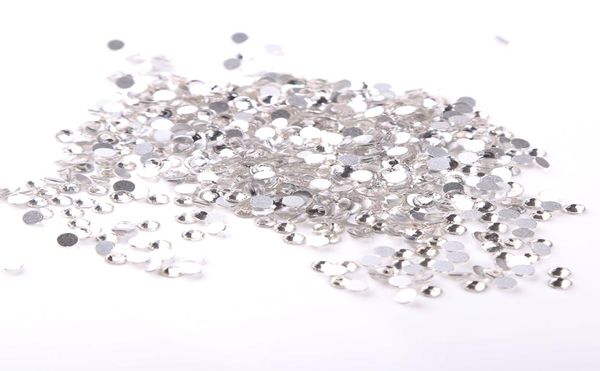 

modern clear color ss12 1440pcs flat back non fix rhinestones for nails safe packaging and fashion decoration2486706, Silver;gold