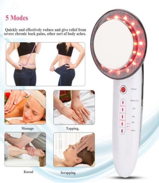 

6in1 portable ultrasonic cavitation full body massager loss lipo anticellulite infrade ems slimming machine skin care6162325