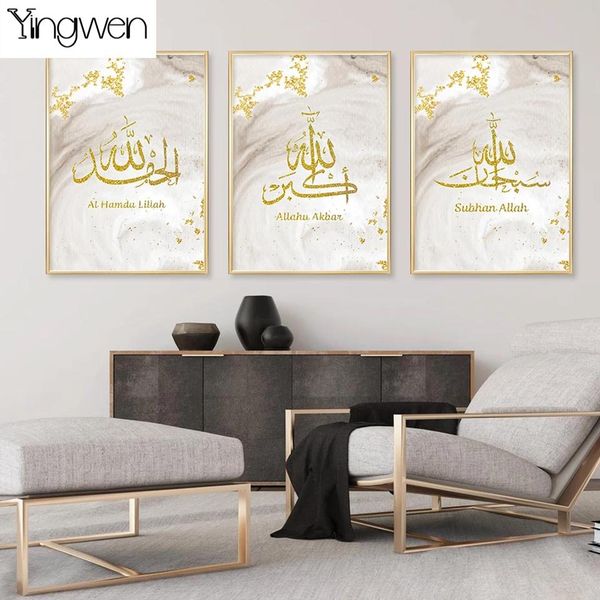 

parkas triptych 5d full square/round diamond painting gold islamic calligraphy embroidery diamond mosaic cross muslim home decor, Black