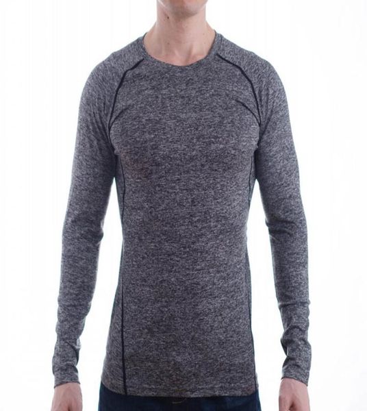 

autumn and winter outdoor sports men longsleeved sports fastdrying tight fitness clothes sports tshirts7346971