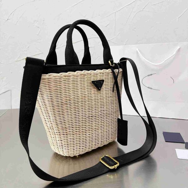 

p bag new handheld straw woven bags ins beach holiday summer pastoral style versatile woven bags bsa7