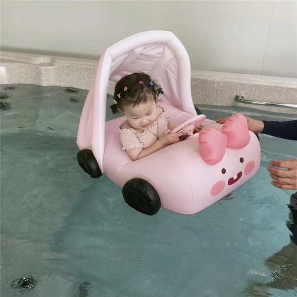 

water sports children's sunshade swim ring baby's water toy square seat circle shape floating