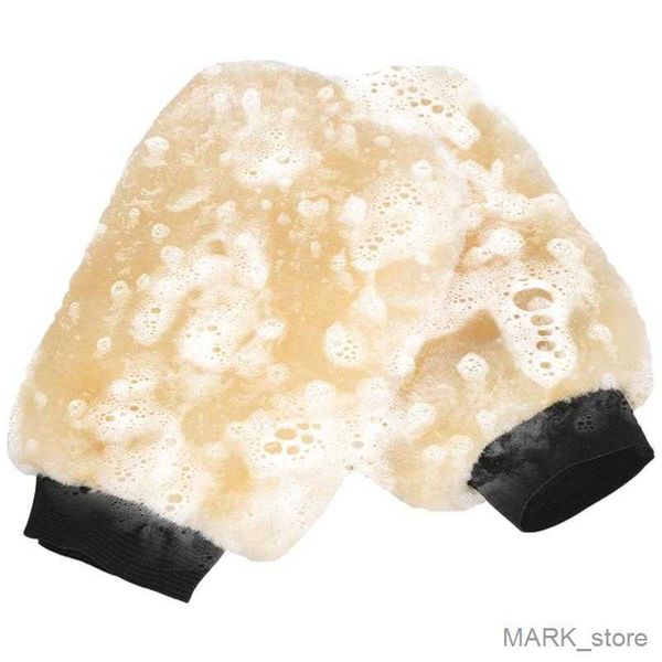

glove car brush glove soft plush car auto vehicle washing polish mat artificial wool auto cleaning waxing cleaning tool r230629