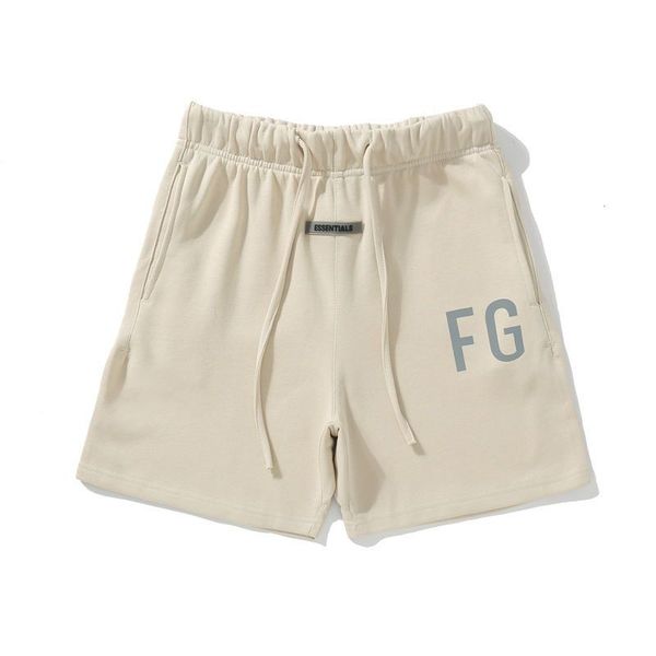 

shorts men sweatpants casual jogging pants high street couple ess letter reflective print drawstring shorts women sports pant loose hip hop, White;black