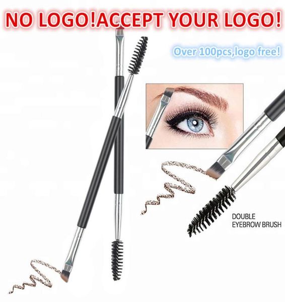 

eyelash eyebrow makeup brushes customized logo double head brush mascara wand applicator1733570