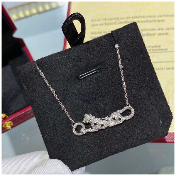 

original designer ran s925 silver carti luxury and exquisite temperament leopard money necklace bone chain bracelet