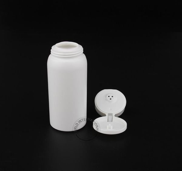 

50 x whole 100g a empty plastic powder bottles white pe cleansingmedicinal powder jar3485819