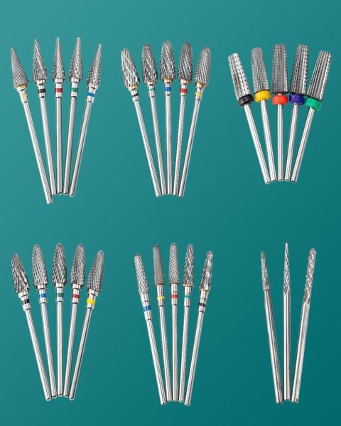 

nail art tools nail toolsnail drill accessories bits ceramic tungsten nail drill bit electric manicure drills for machine milling 5119390