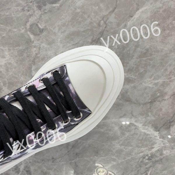 

new designer fashion sneakers canvas shoes high low men's sneaker technical leather women's casual trainers size 35-46 xsd230407, Black