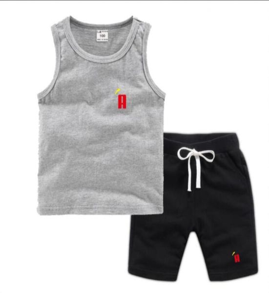 

classic kids clothing sets summer baby clothes print for boys outfits toddler fashion tshirt shorts children suits 27t2251473, White