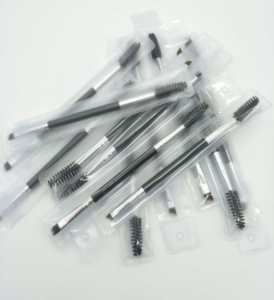 

makeup eye brow eyebrow brush 12 synthetic duo makeup brushes double eyebrow brush head brushes kit pinceis dhl 3700483