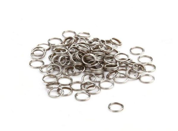 

1000pcs stainless steel fishing split rings heavy duty lure solid ring loop lures 7mm 150lbs4815185