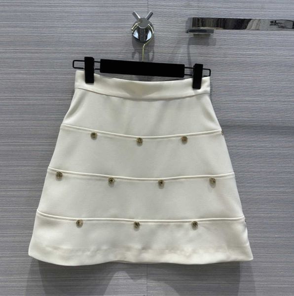 

summer casual sophisticated skirt cotton white skirts patchwork a-line fit beaded trim layered look comfortable and lightweight designer wom, Black