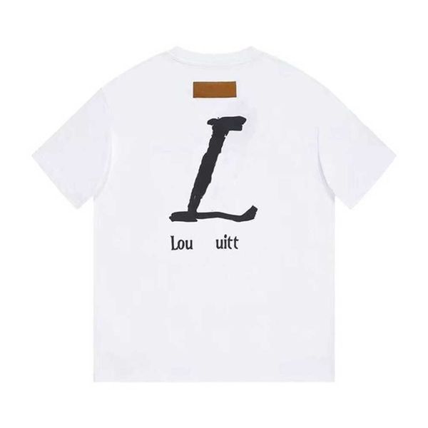 

23ss mens t shirt designer tees pure cotton breathable fashionable and versatile trendy comfortable new clothing p4cc, White;black