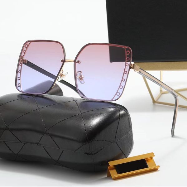 

designer sunglasses womens sunglasses square sunglasses thin frame thin mirror legs classic logo hollow design gradient multi color holiday, White;black